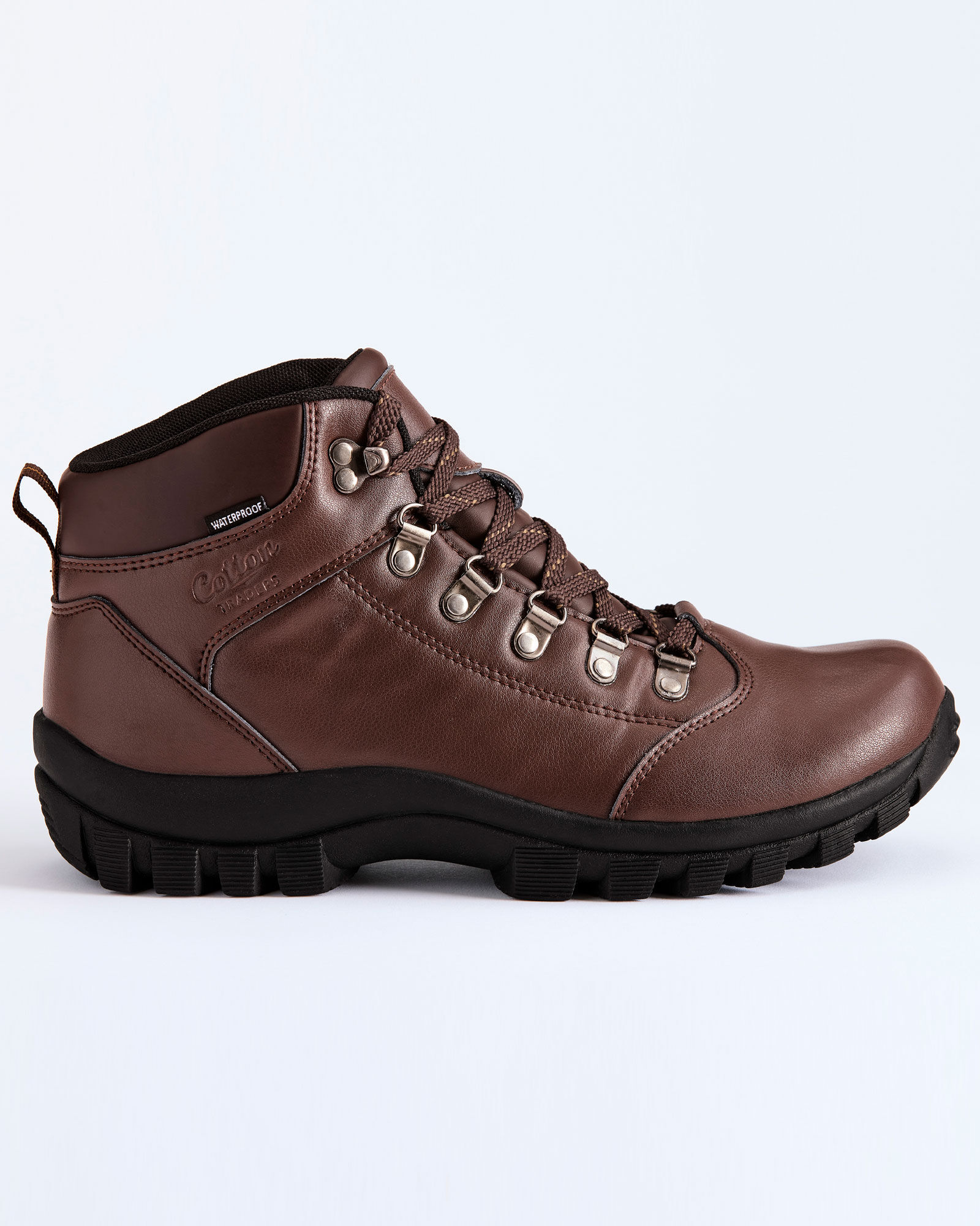 Faux Leather Waterproof Walking Boots at Cotton Traders