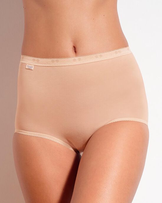 Sloggi Basic+ Knickers Midi Brief 95% Cotton Lightweight Underwear