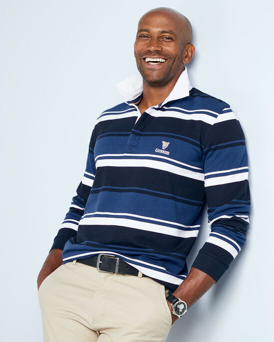 Guinness™ Long Sleeve Bold Stripe Rugby Shirt