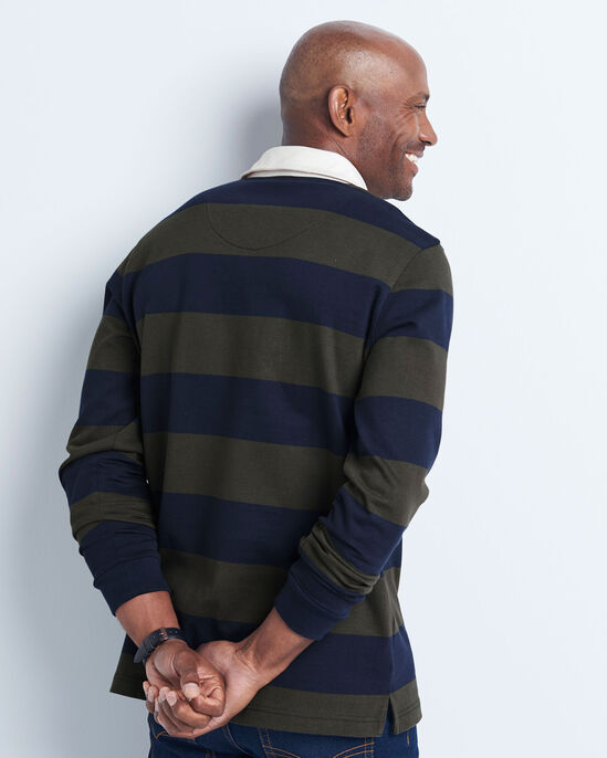 Signature Long Sleeve Hooped Rugby Shirt