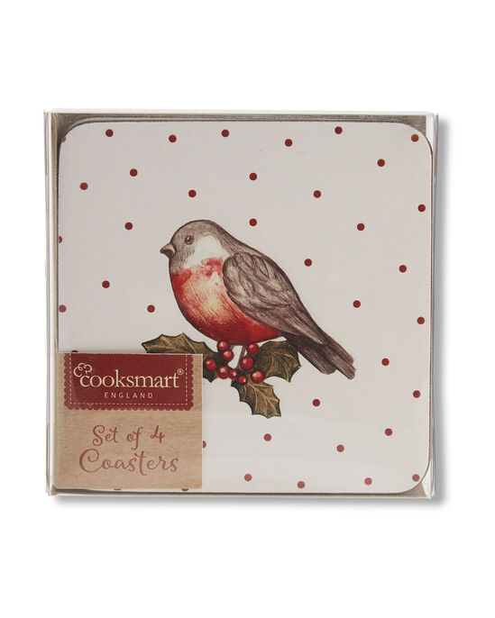 Red Robin Pack of 4 Placemats and Coaster Set