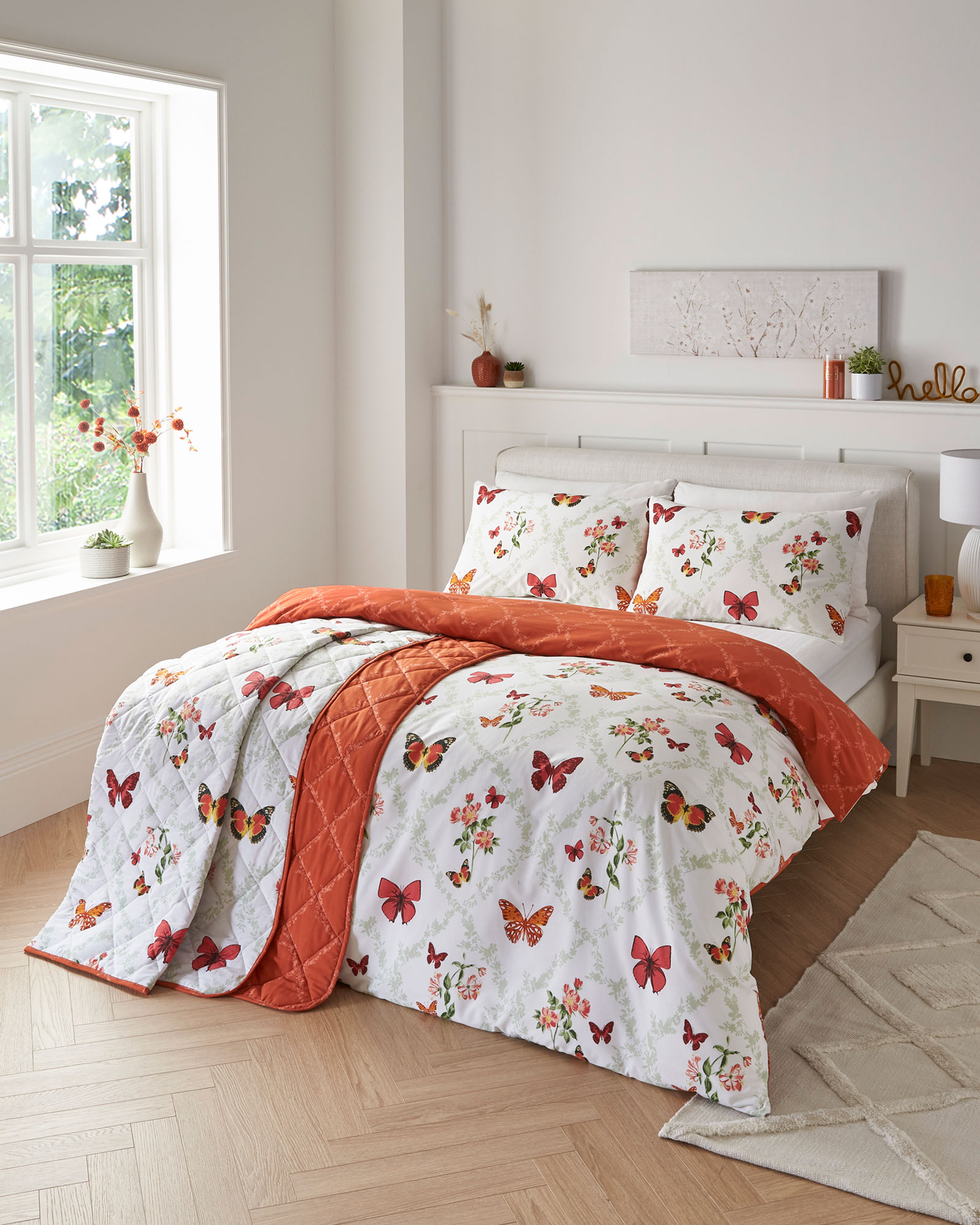 Butterfly Trellis Bedspread