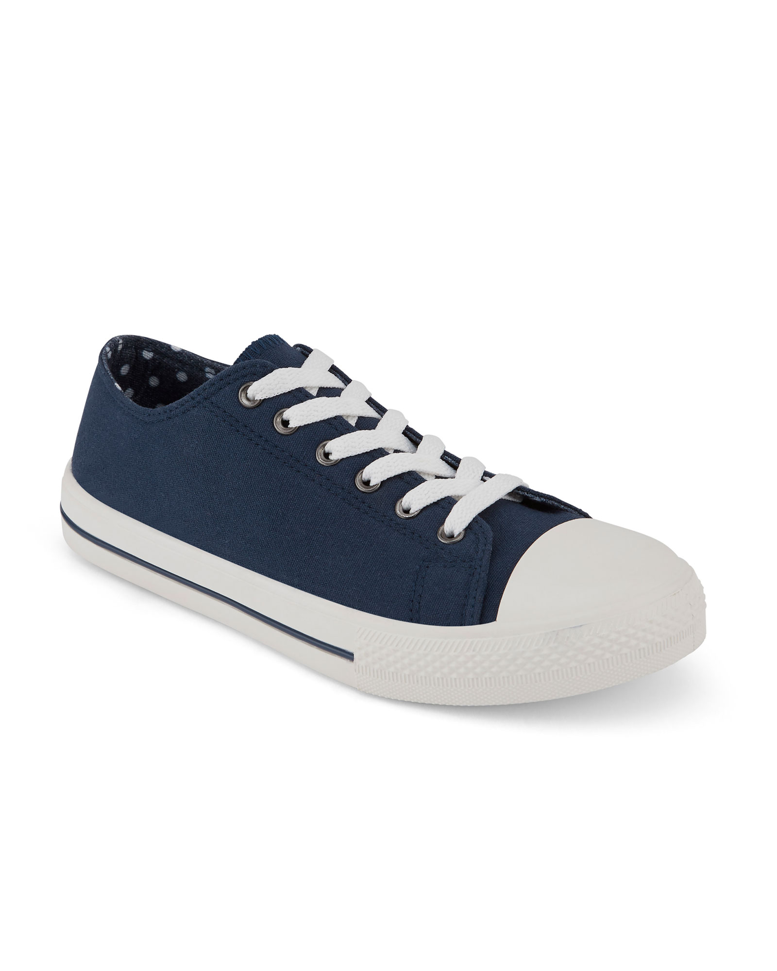 Canvas Lace-Up Pumps