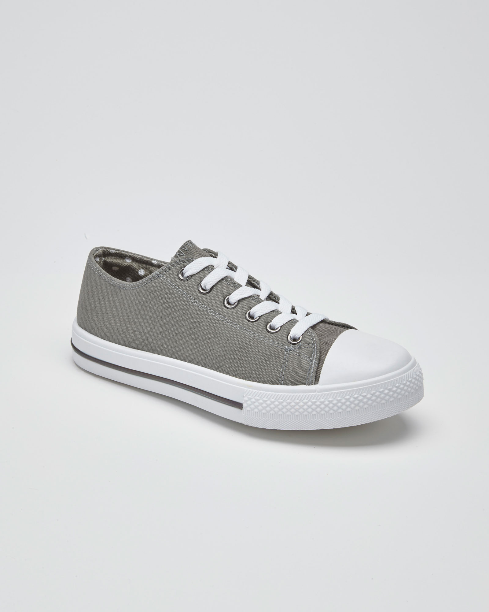 Grey canvas pumps shop