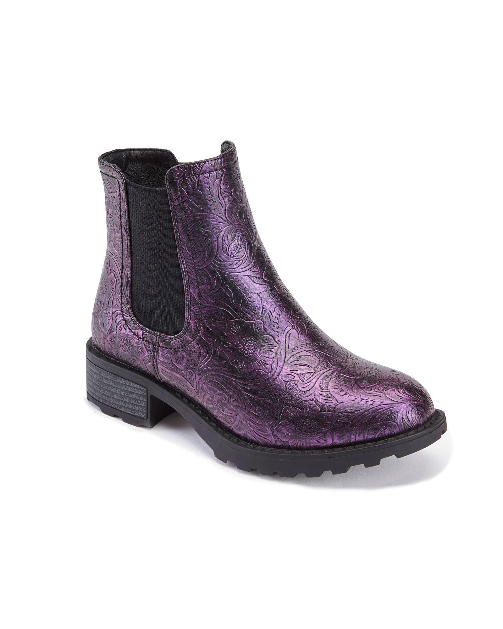 Floral Slip On Boots at Cotton Traders