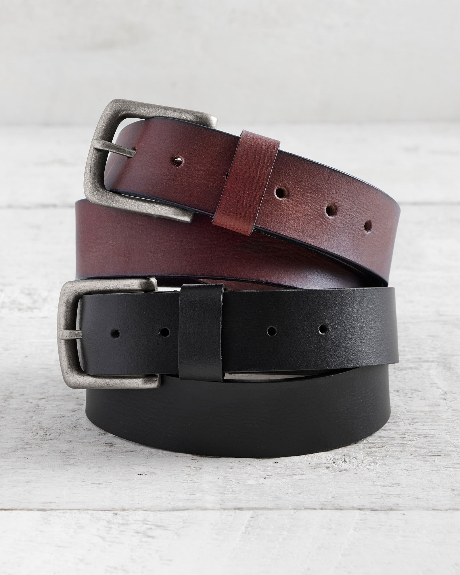 mens brown leather jeans belt