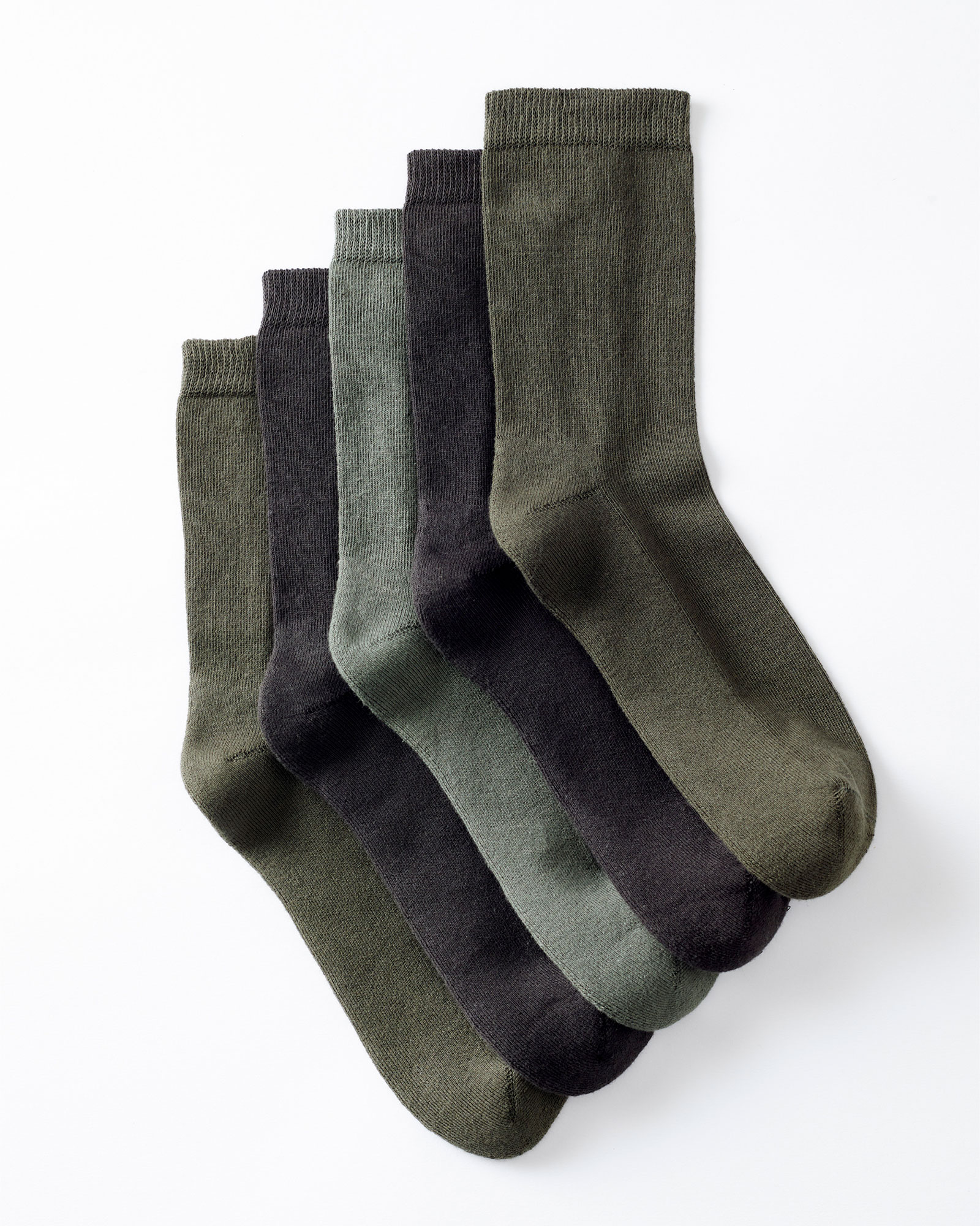 5 Pack Comfort Top Cushioned Sole Socks