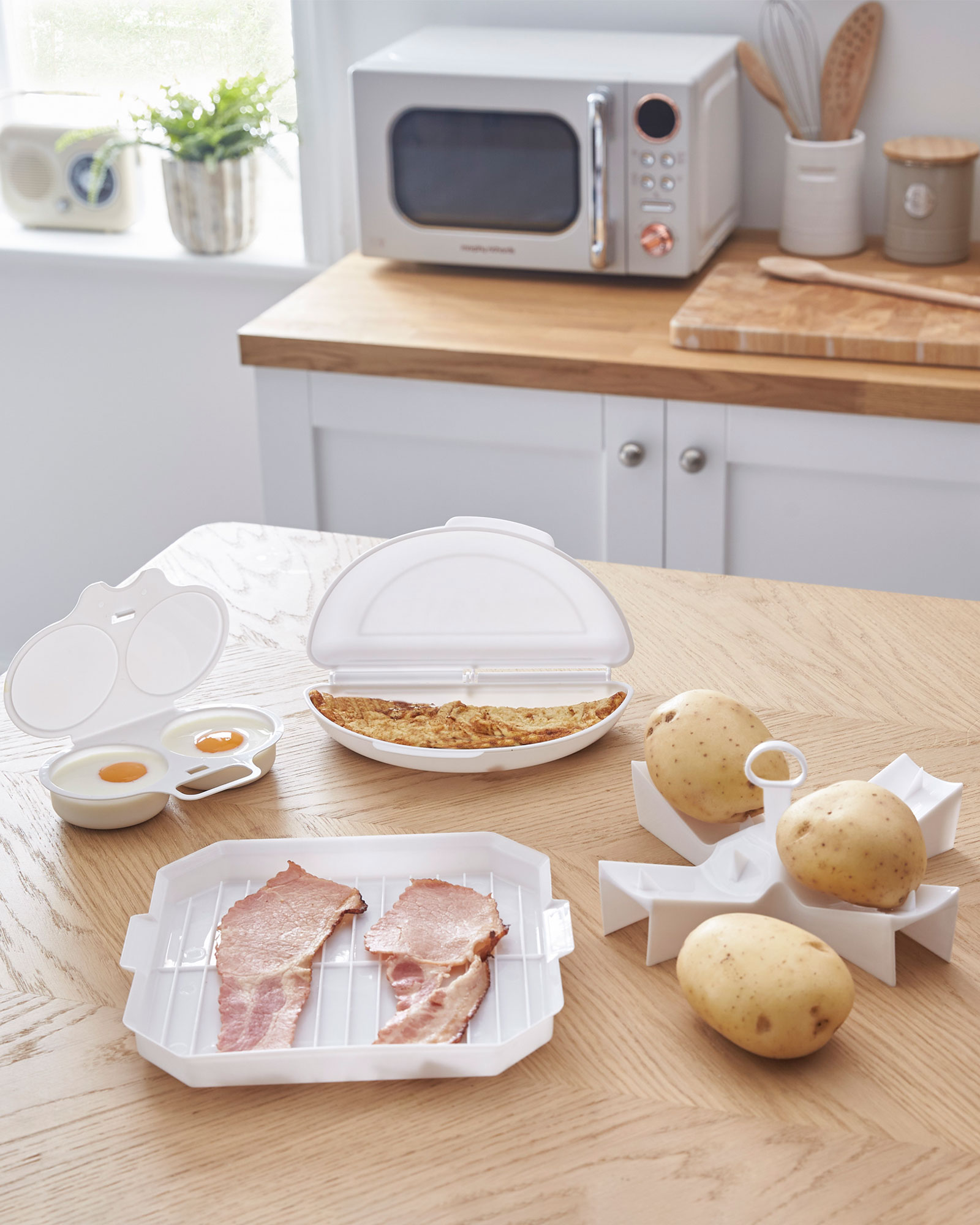Microwave oven cooking set clearance