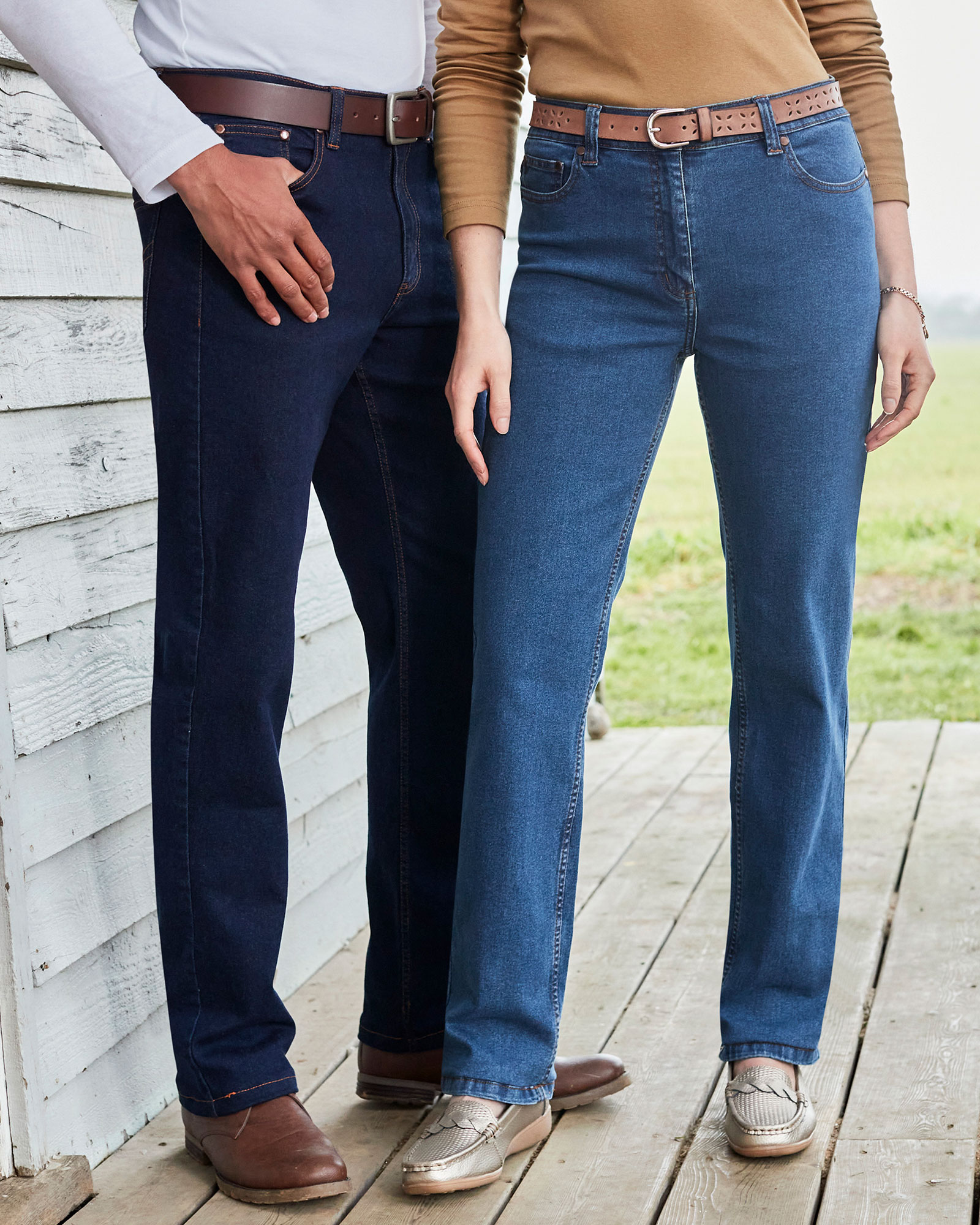 Amazon Dames Kleding Broeken & Jeans Jeans Stretch Jeans 31W x 30L Stretch jeans van organic Cotton Blue Medium Washed 
