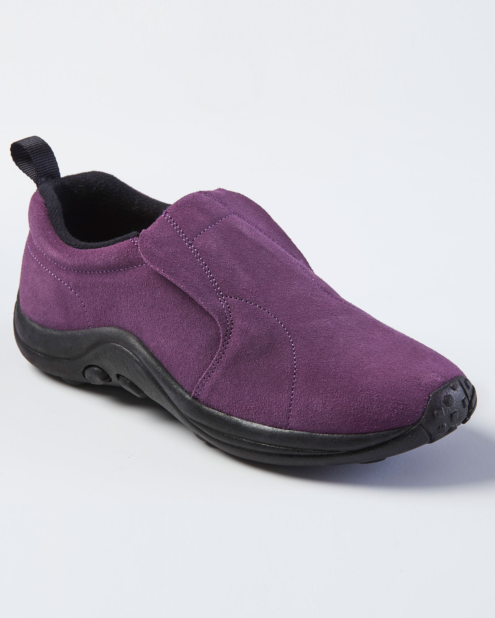 Women s Wide Fit Suede Slip ons