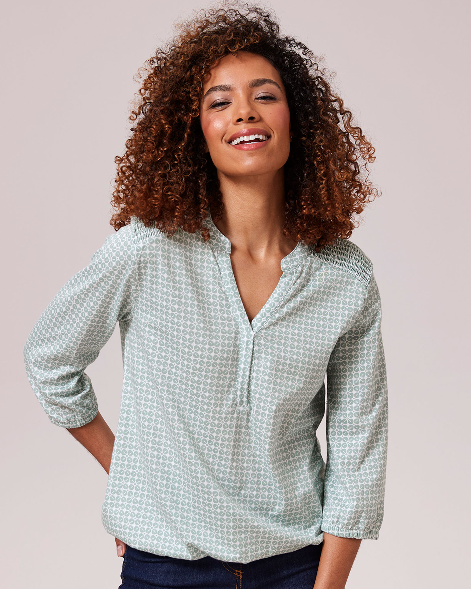 Ladies bubble hem blouses best sale